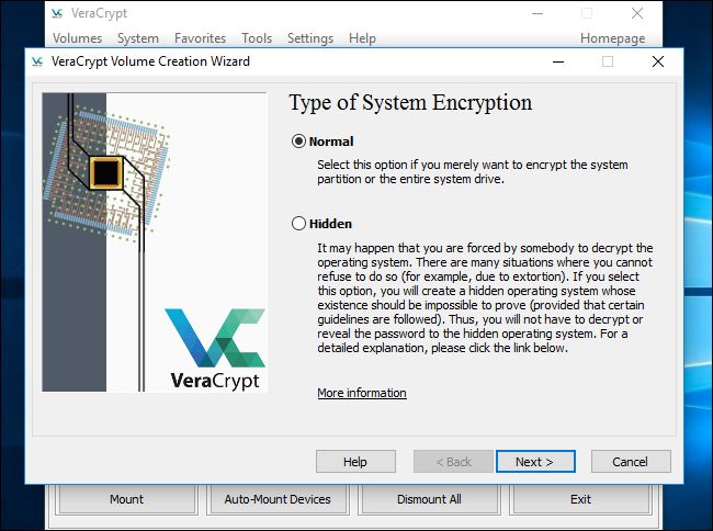 Type of System Encryption
