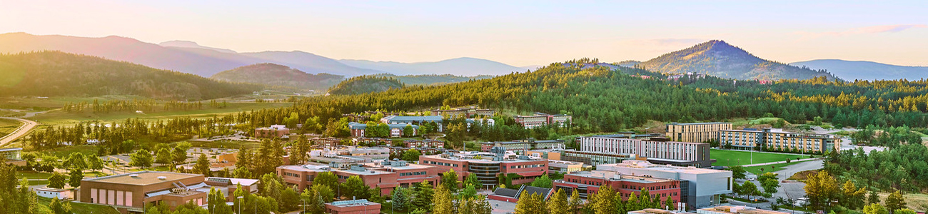 Aerial view of Okanagan Campus