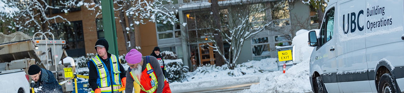 Campus snow removal