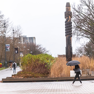 Rain on UBC's Vancouver campus