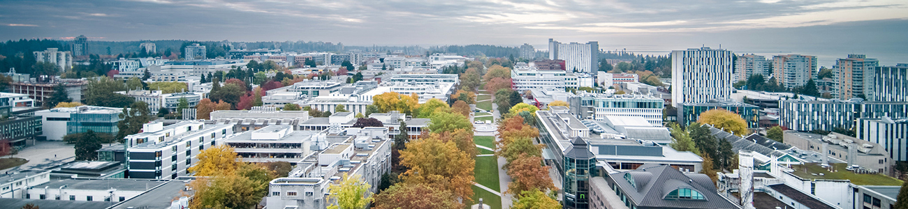 Aerial view of Point Grey Campus