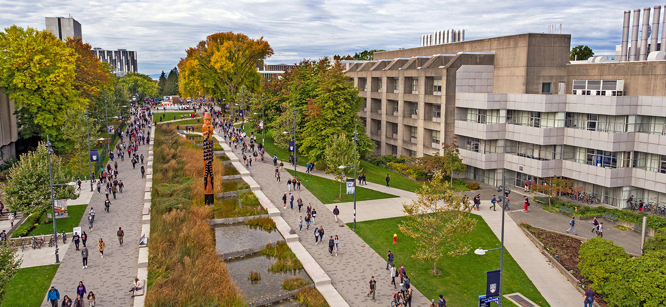 Aerial view of University Blvd