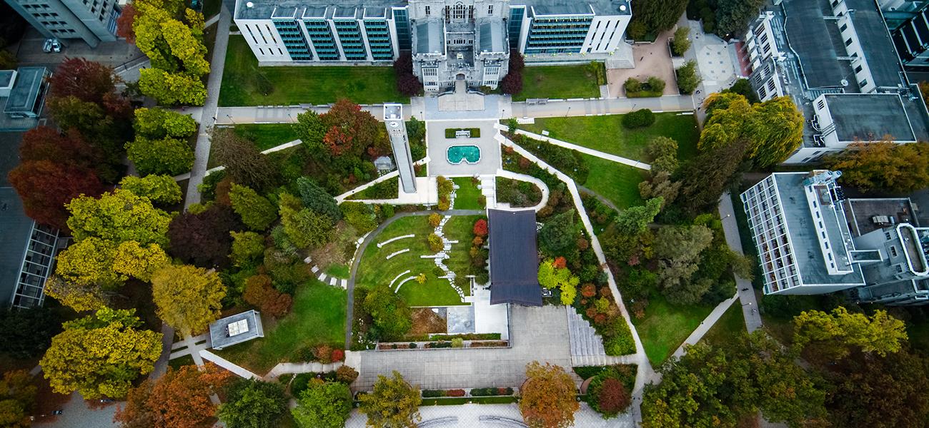 Aerial View of the Irving K. Barber Learning Centre