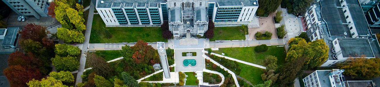 Aerial View of the Irving K. Barber Learning Centre