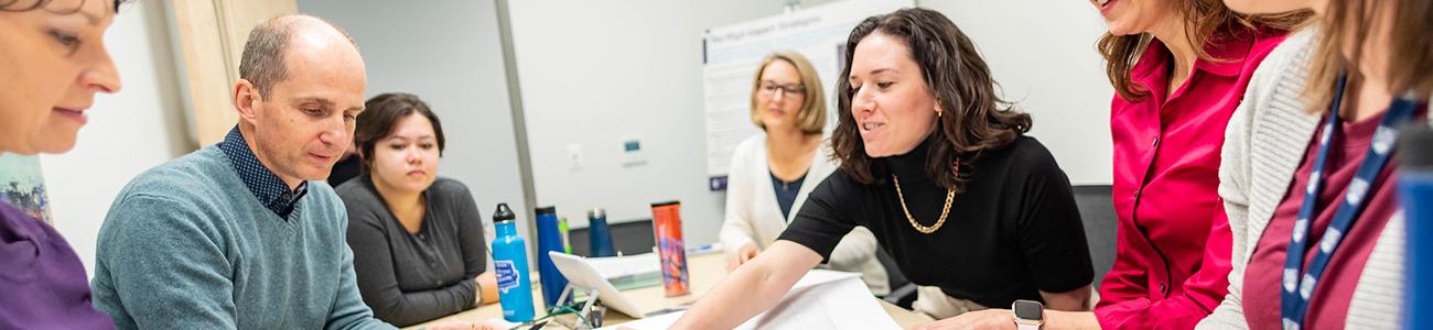 Sustainability staff in meeeting